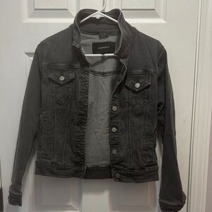Black Jean Jacket with Modern Dark Wash
